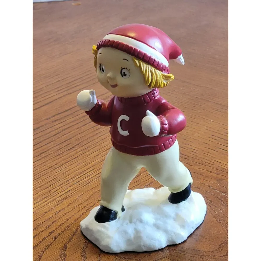 Campbell's Winter Fun Vintage 1997 Danbury Mint Campbell Kids Resin‎ Figurine
